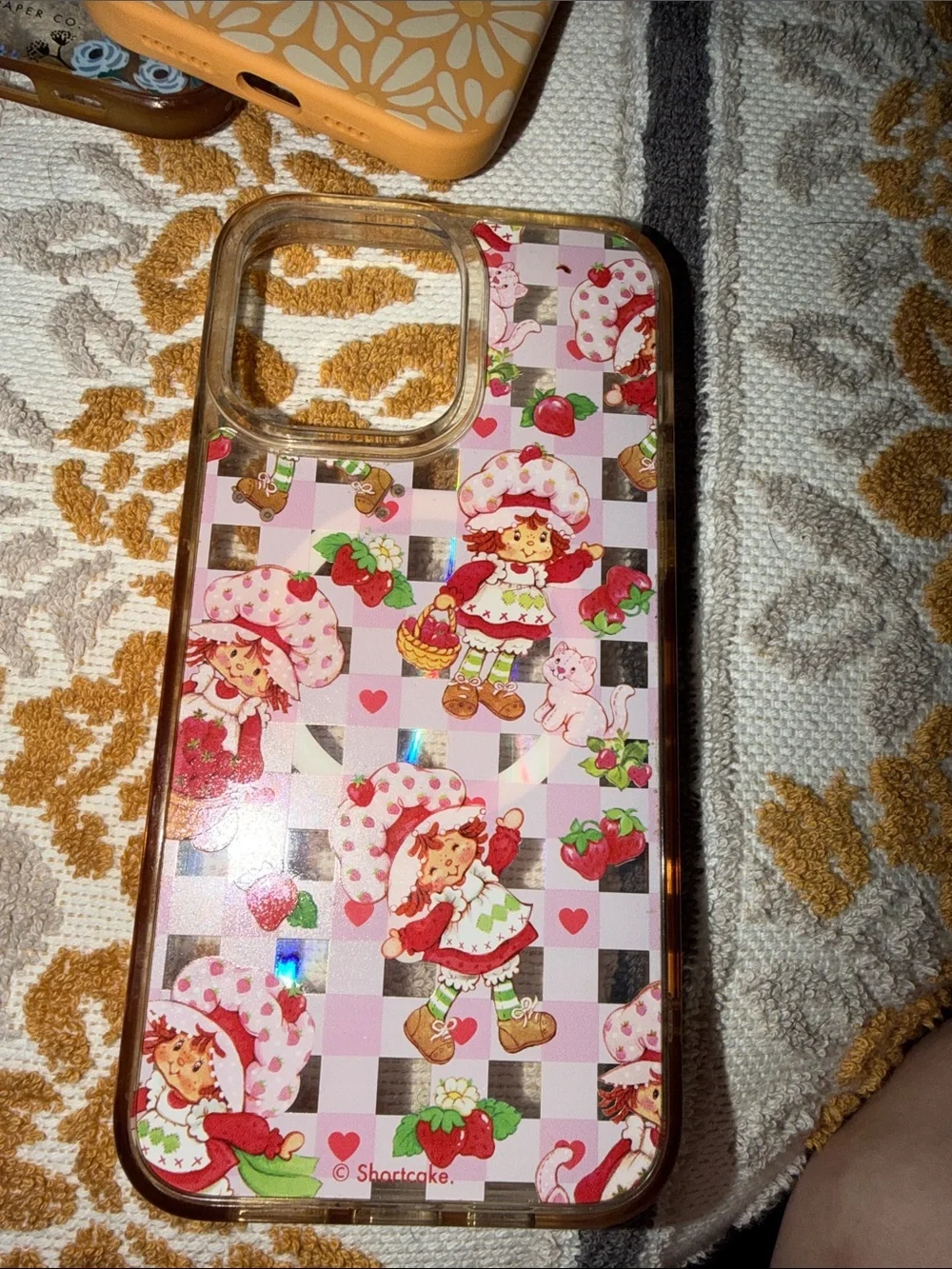 Playful Mint Green 3D Cartoon Phone Case with Floral & Character Accents